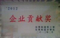 2012年企业贡献奖
