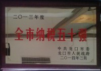 2013年全市纳税50强